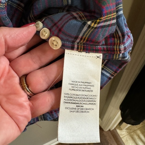 Men's Ralph Lauren Plaid Long Sleeve Oxford Work Shirt. Big & Tall. Size 2XB - Picture 4 of 6